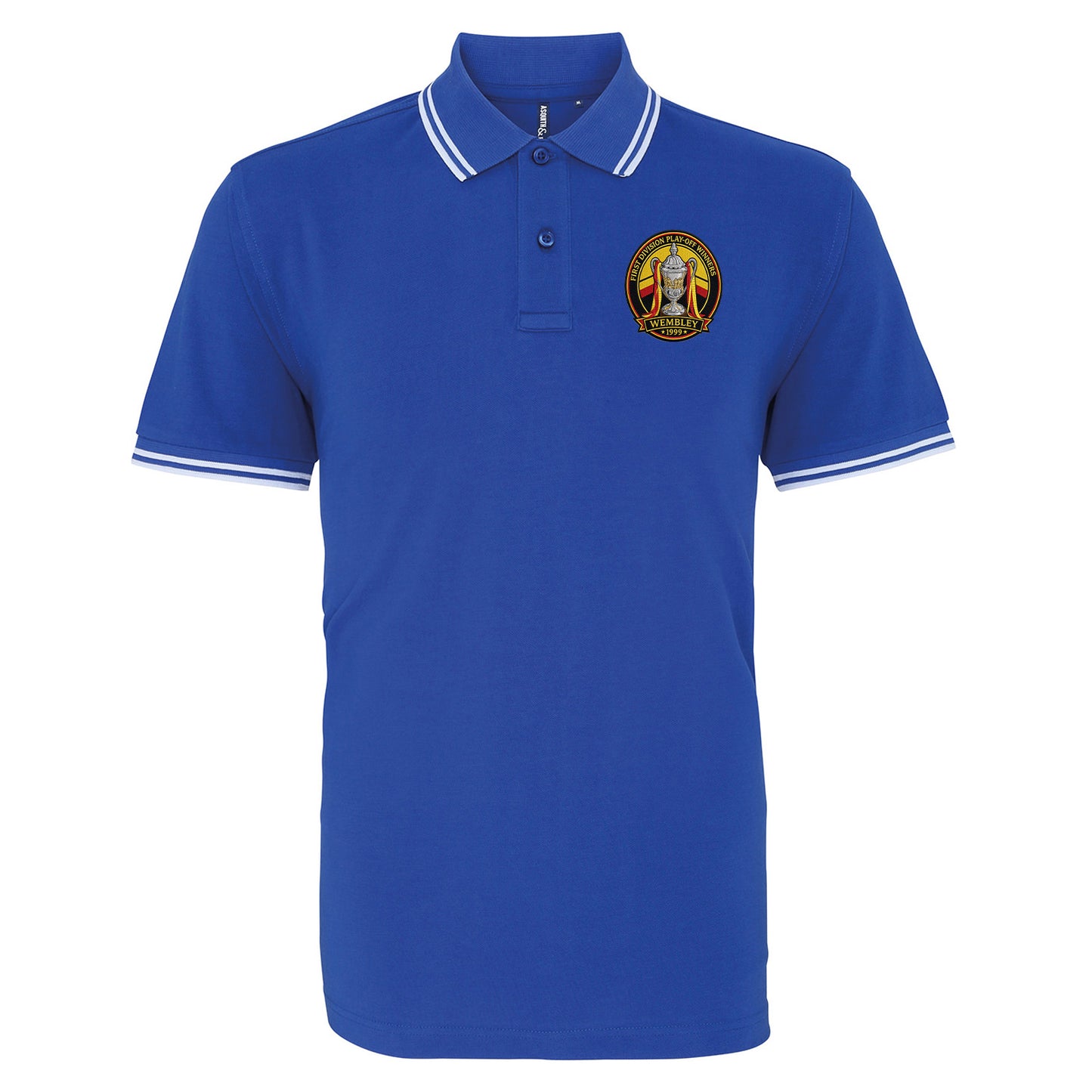 Watford Retro Play Off Winners Tipped Polo Shirt 