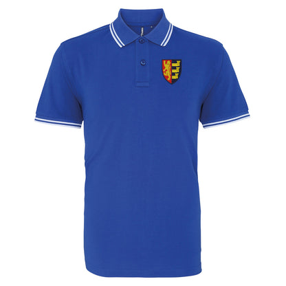 Retro Ipswich 1888 Embroidered Tipped Polo Shirt