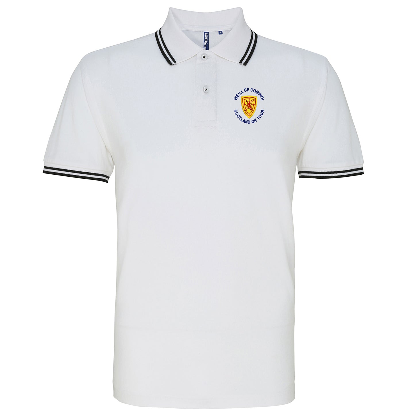 Scotland on Tour World Cup 2026 Tipped Polo Shirt