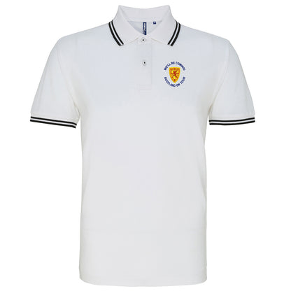 Scotland on Tour World Cup 2026 Tipped Polo Shirt