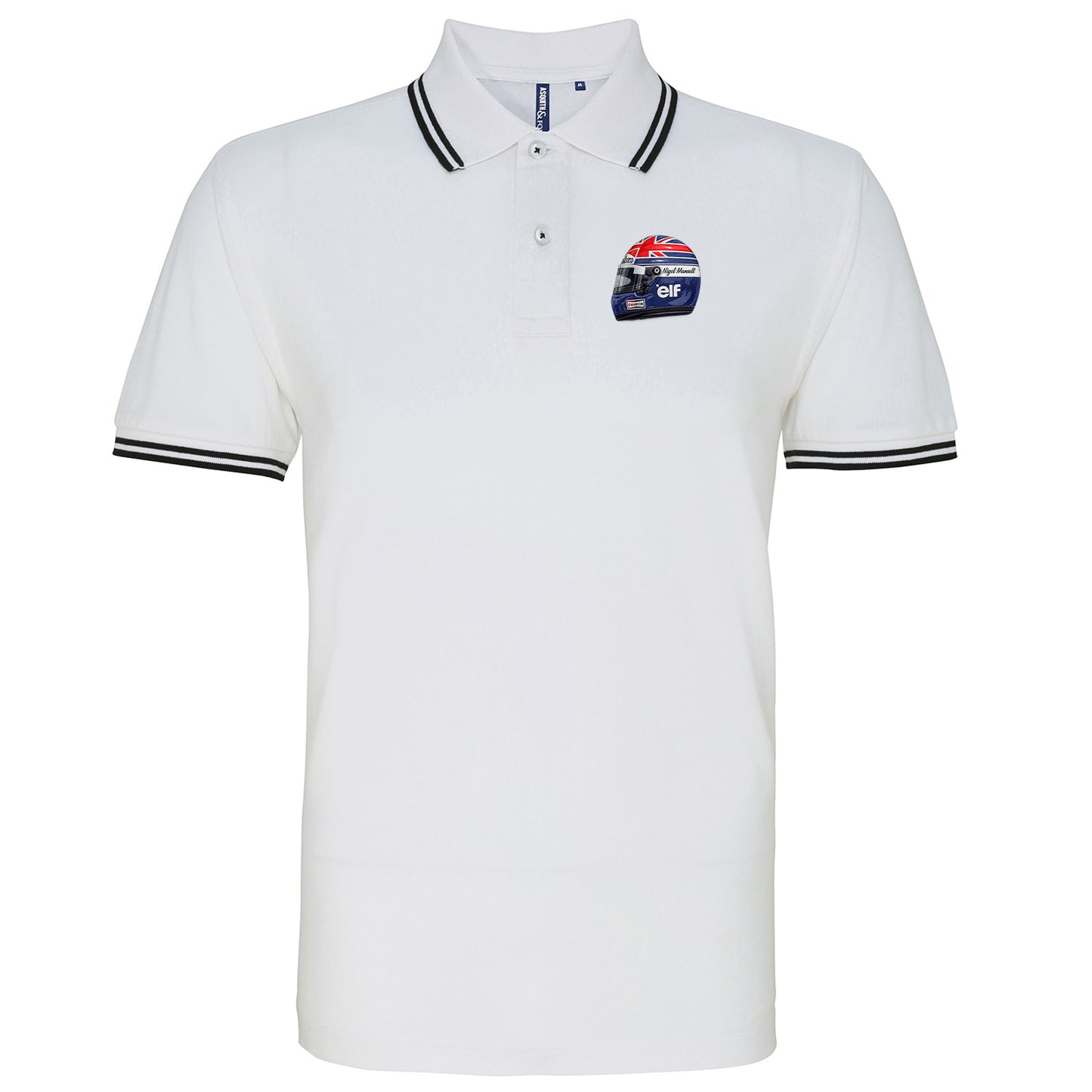 Nigel Mansell World Champion 1992 Tipped Polo Shirt 