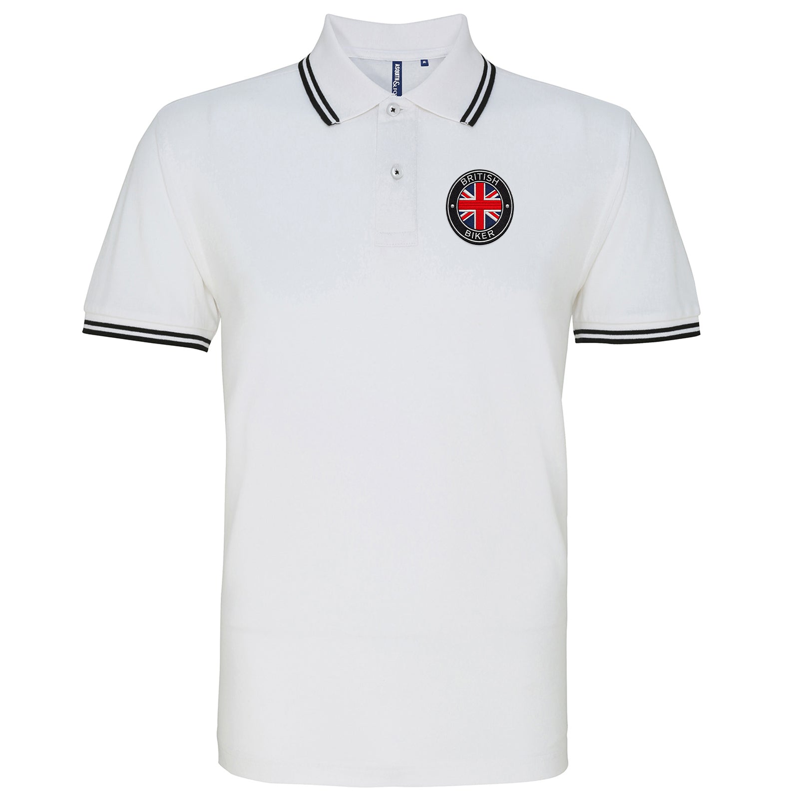 British Biker Tipped Polo Shirt 
