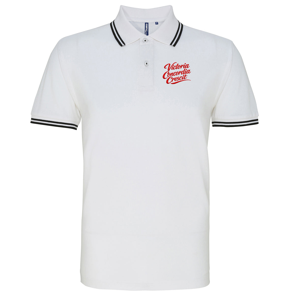Arsenal Victoria Concordia Crescit Tipped Polo Shirt