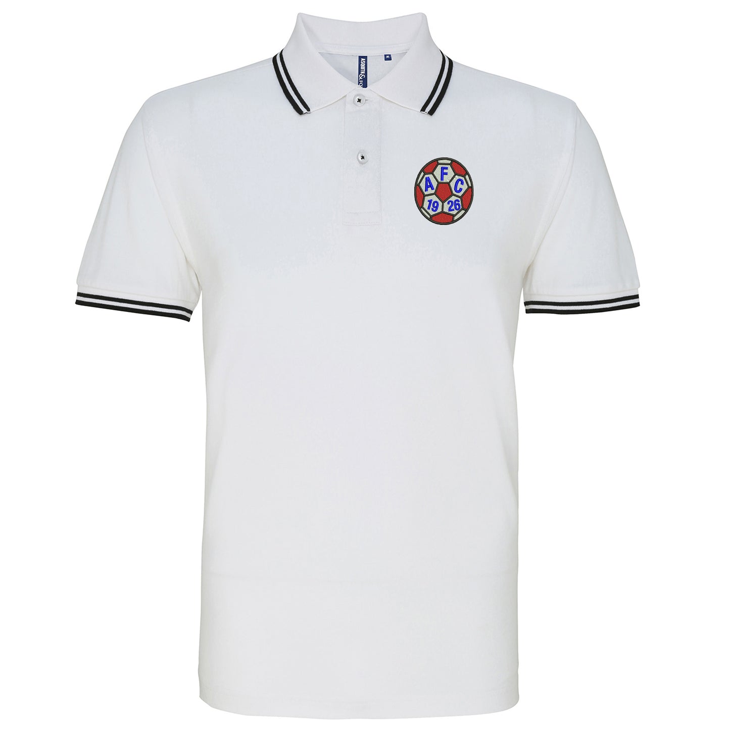 Retro Aldershot 1981 Embroidered Tipped Polo Shirt