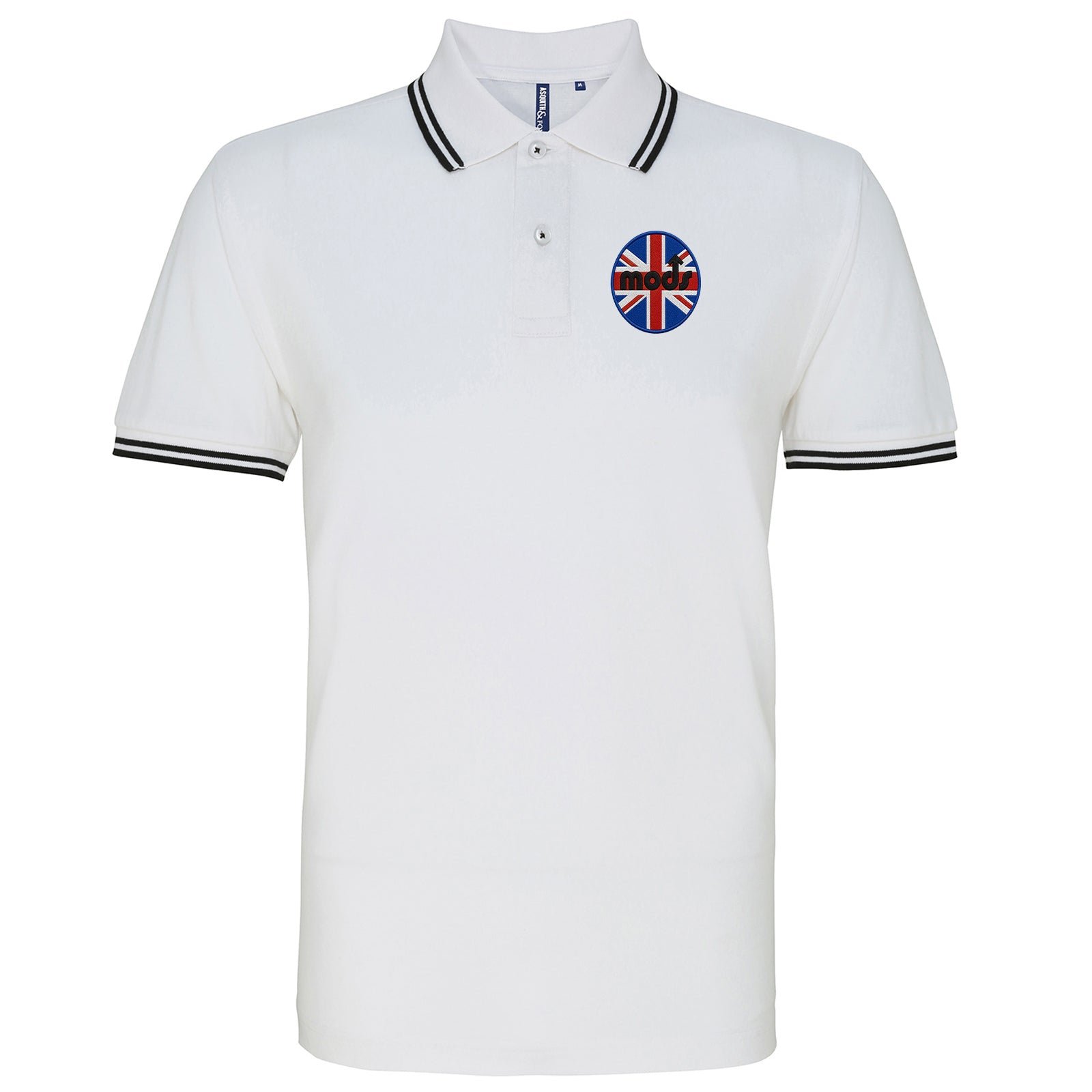 Mods Union Jack Tipped Polo Shirt