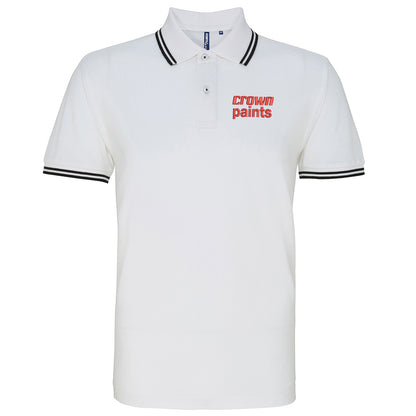 Retro Crown Paints Embroidered Tipped Polo Shirt