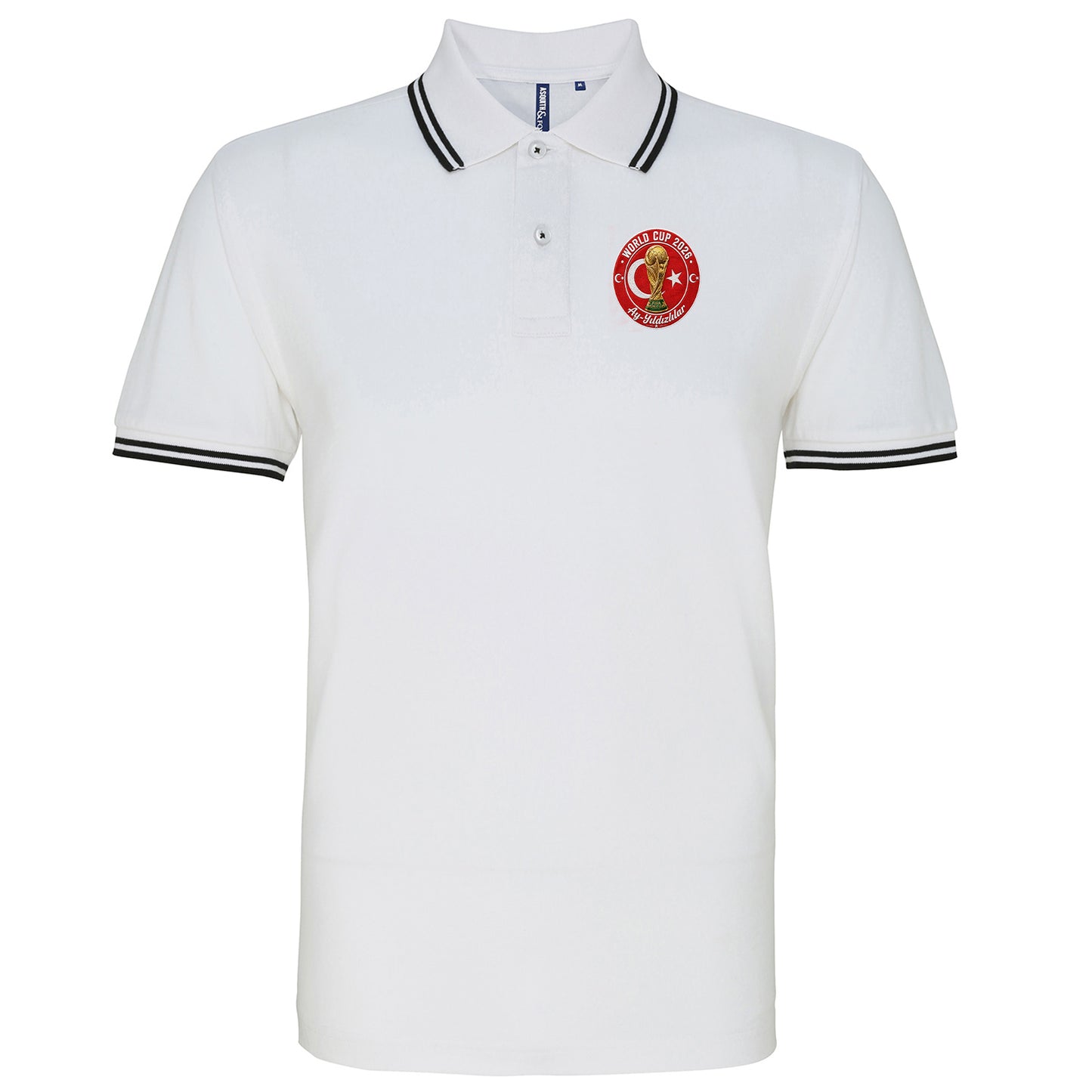Turkey World Cup 2026 Football Tipped Polo Shirt