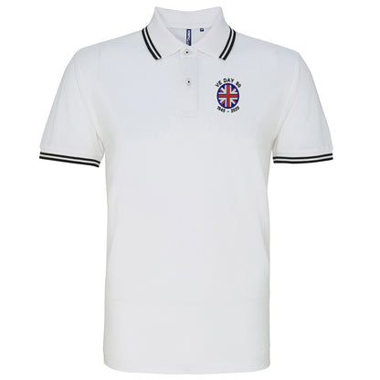 VE Day 80 1945-2025 Tipped Polo Shirt