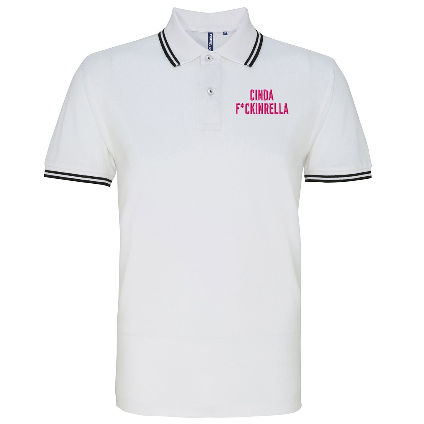 Cinder Fckinrella Tipped Polo Shirt