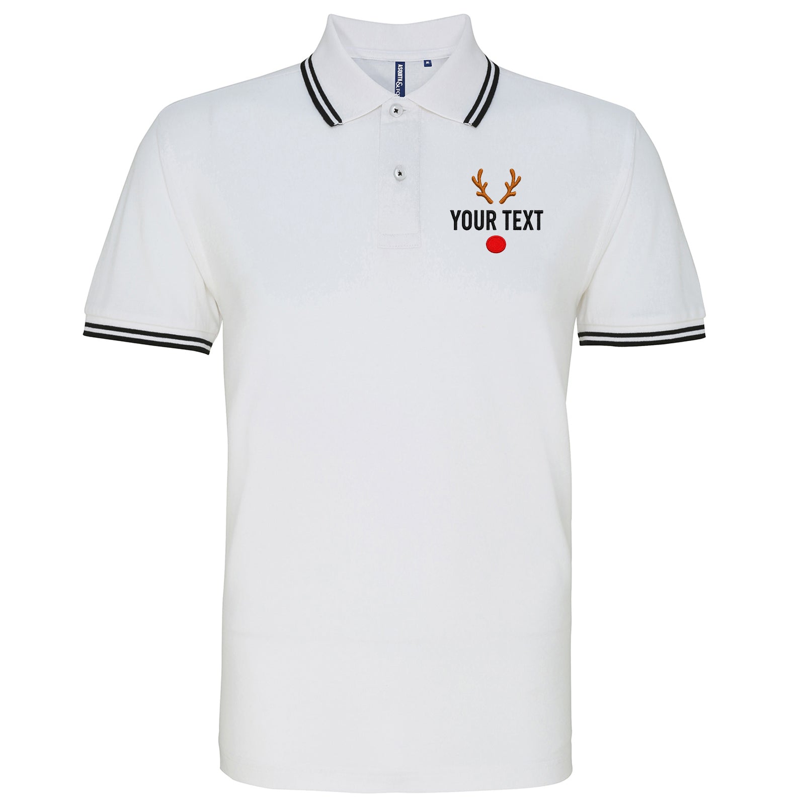 Reindeer Tipped Polo Shirt