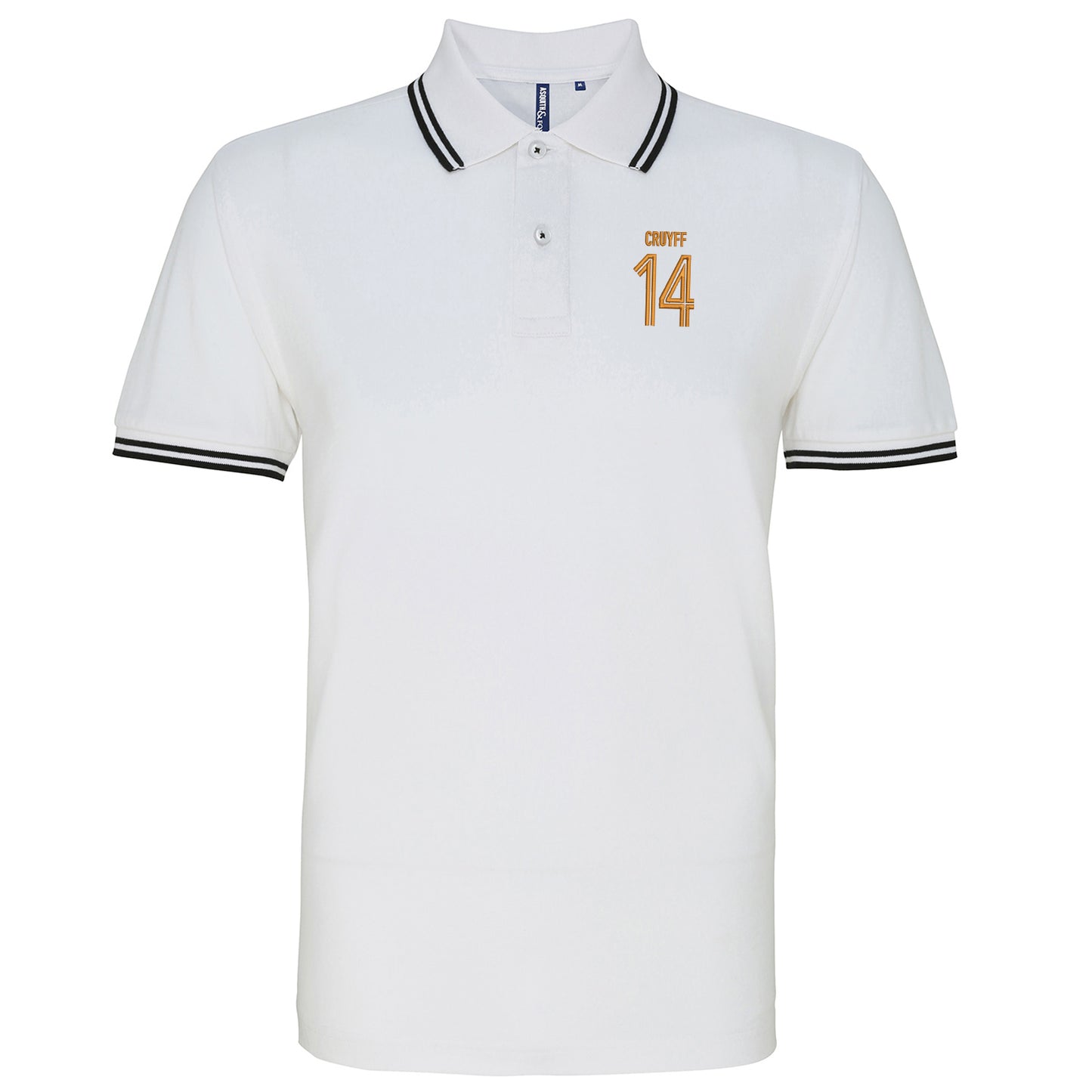 Cruyff 14 Embroidered Tipped Polo Shirt