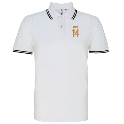 Cruyff 14 Embroidered Tipped Polo Shirt