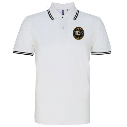 Made in 1926 Birthday Tipped Polo Shirt 