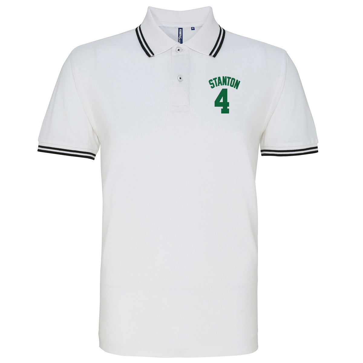 Pat Stanton Hibernian Football Tipped Polo Shirt