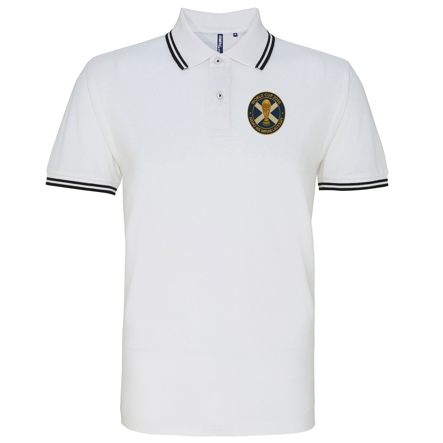 Scotland World Cup 2026 Tipped Polo Shirt