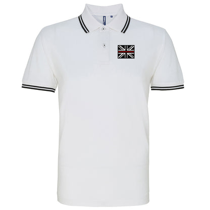 Thin Red Line Union Jack Tipped Polo Shirt
