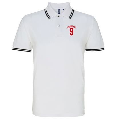 Poland-Football Tipped Polo Shirt