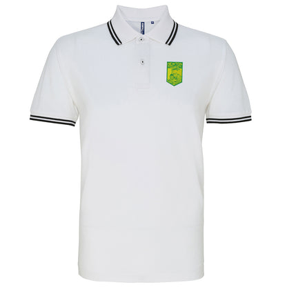 Retro Newton Heath LYR Embroidered Tipped Polo Shirt