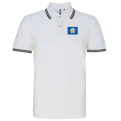 Flag of Yorkshire Tipped Polo Shirt