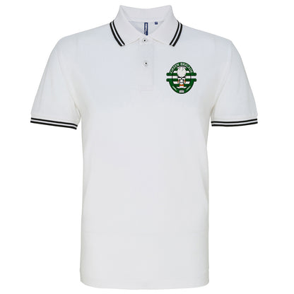 Green Brigade Celtic Football Tipped Polo Shirt 