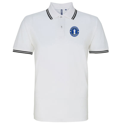 Retro Leicester Tigers Rugby Union Tipped Polo Shirt