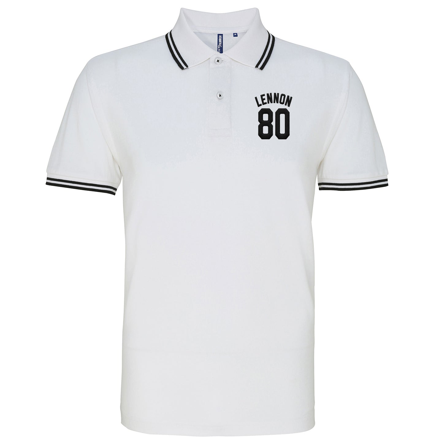 John Lennon Football Tipped Polo Shirt