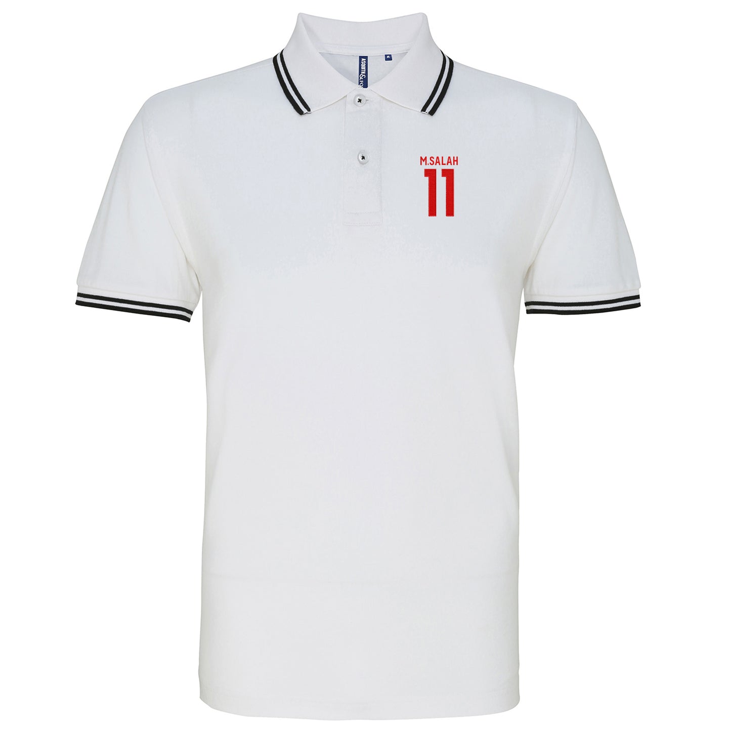 Mo Salah Liverpool Football Tipped Polo Shirt