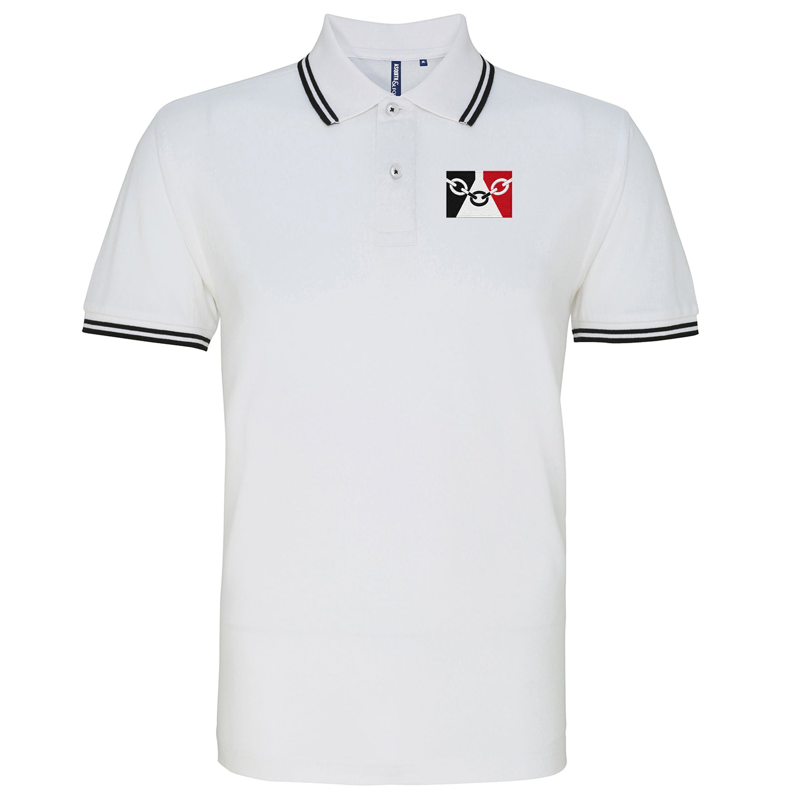 Black Country Flag Tipped Polo Shirt
