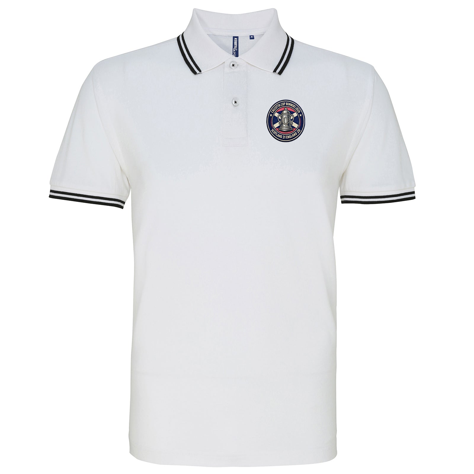 Scotland Calcutta Cup 2026 Tipped Polo Shirt
