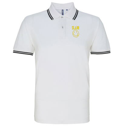 Classic Slade Nirvana Robbie Williams Tipped Polo Shirt