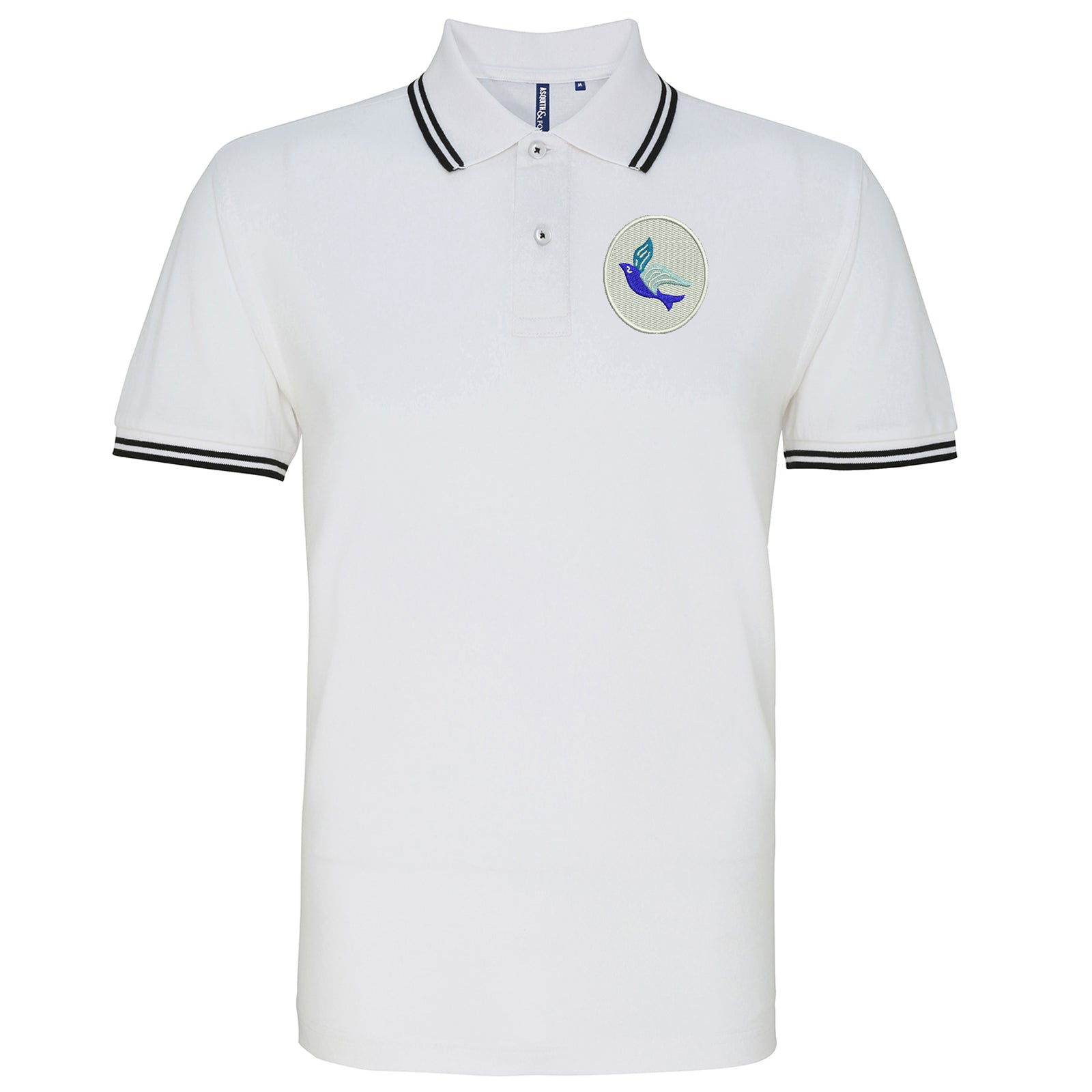 Classic Cardiff City FC Tipped Polo Shirt