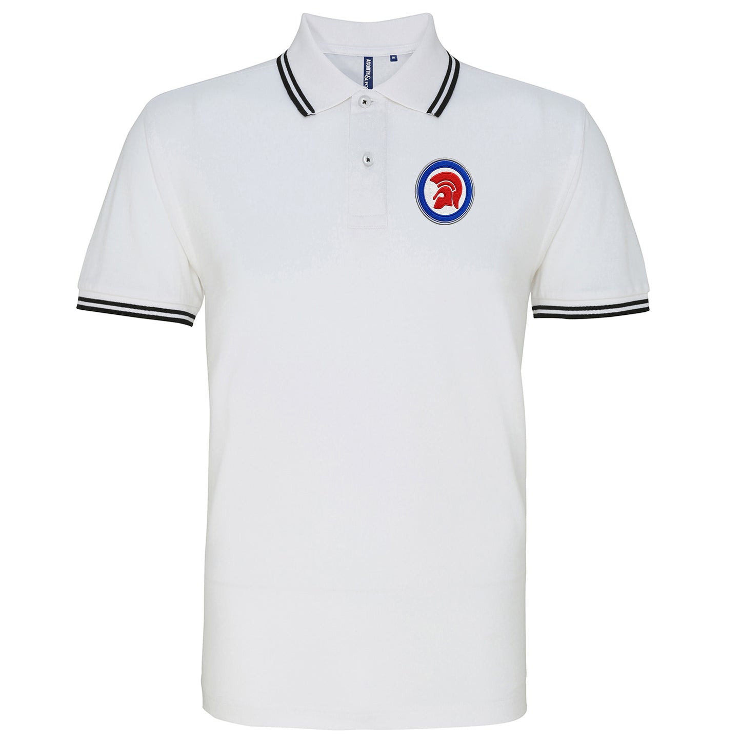 Trojan Helmet Roundel Tipped Polo Shirt