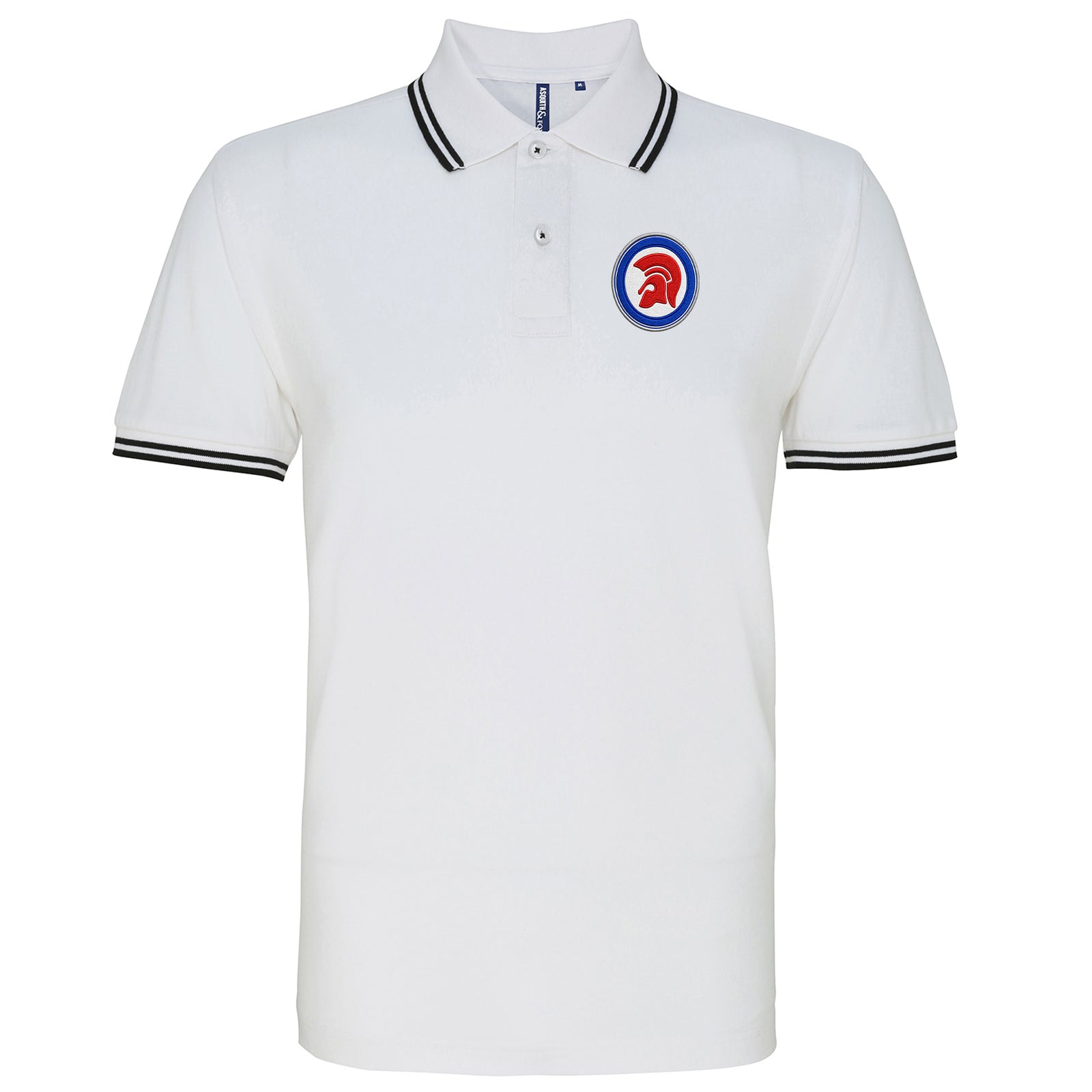 Trojan Helmet Roundel Tipped Polo Shirt