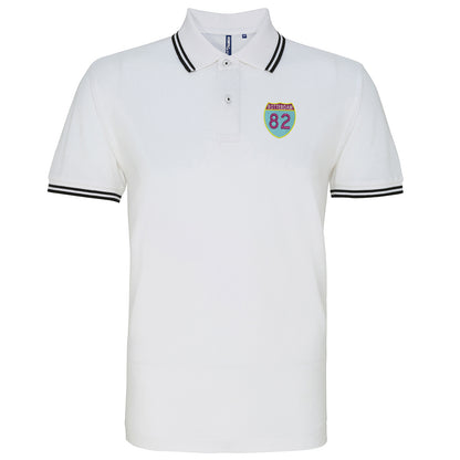 Retro Rotterdam 82 Embroidered Tipped Polo Shirt