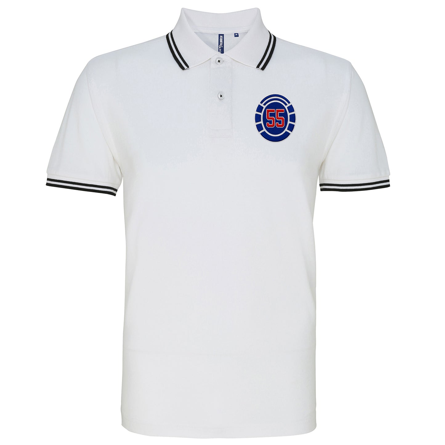 Glasgow Rangers 55 Time Champions Tipped Polo Shirt