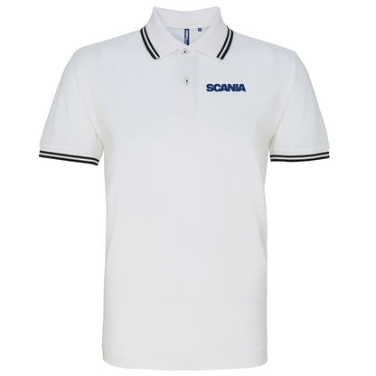 Scania Trucks Tipped Polo Shirt