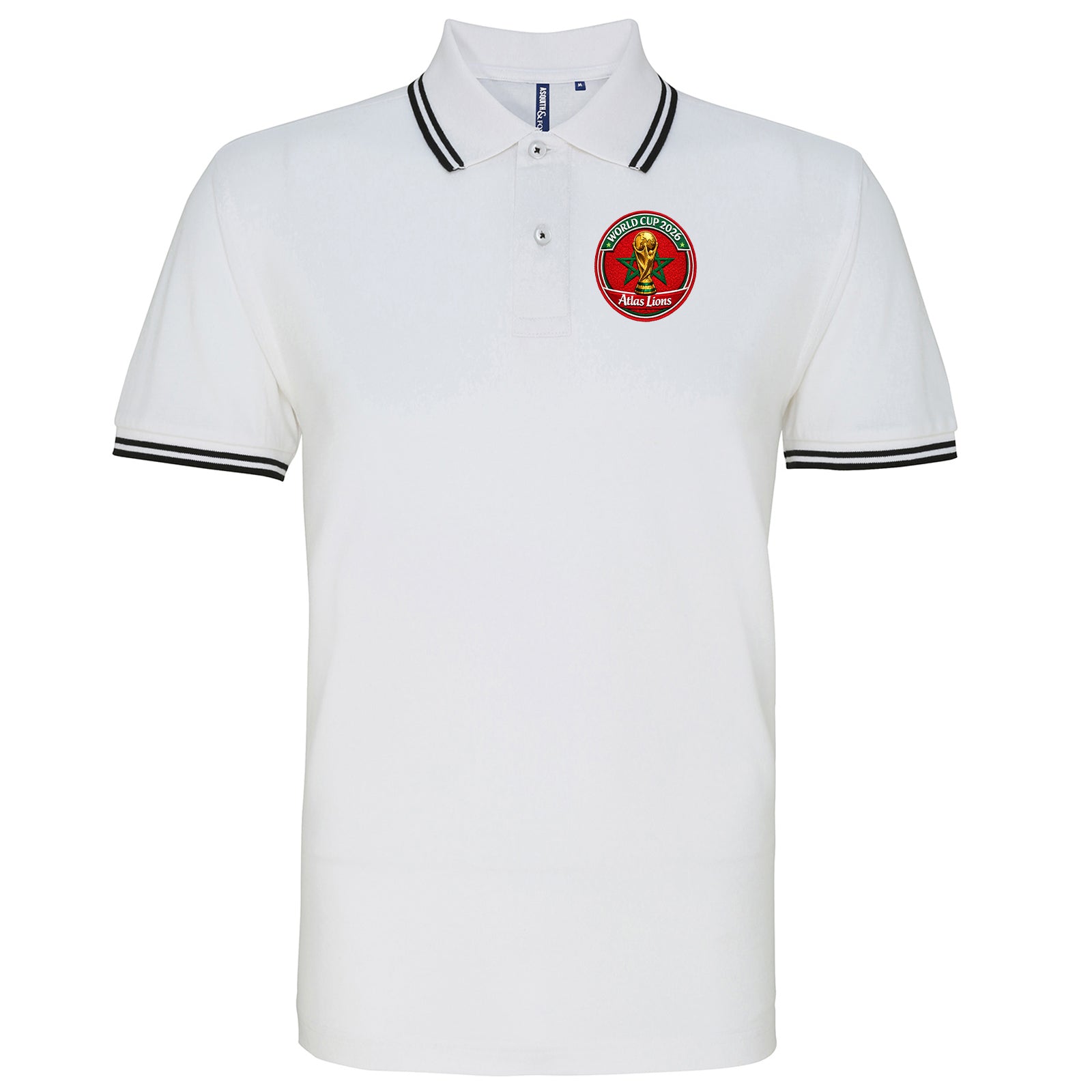 Morocco World Cup 2026 Tipped Polo Shirt 