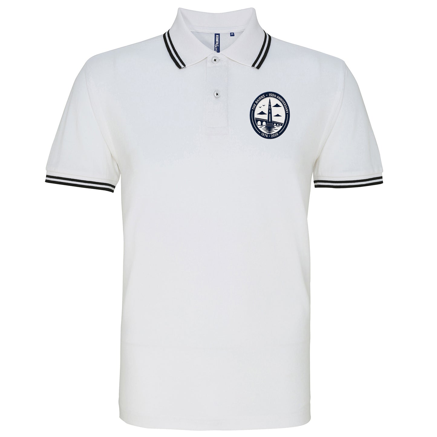 Falkirk 150th Anniversary Tipped Polo Shirt