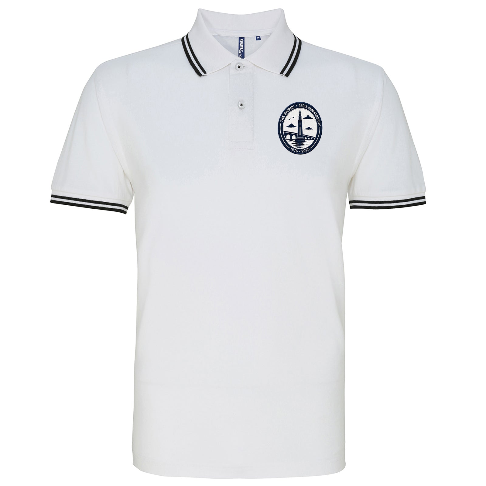 Falkirk 150th Anniversary Tipped Polo Shirt