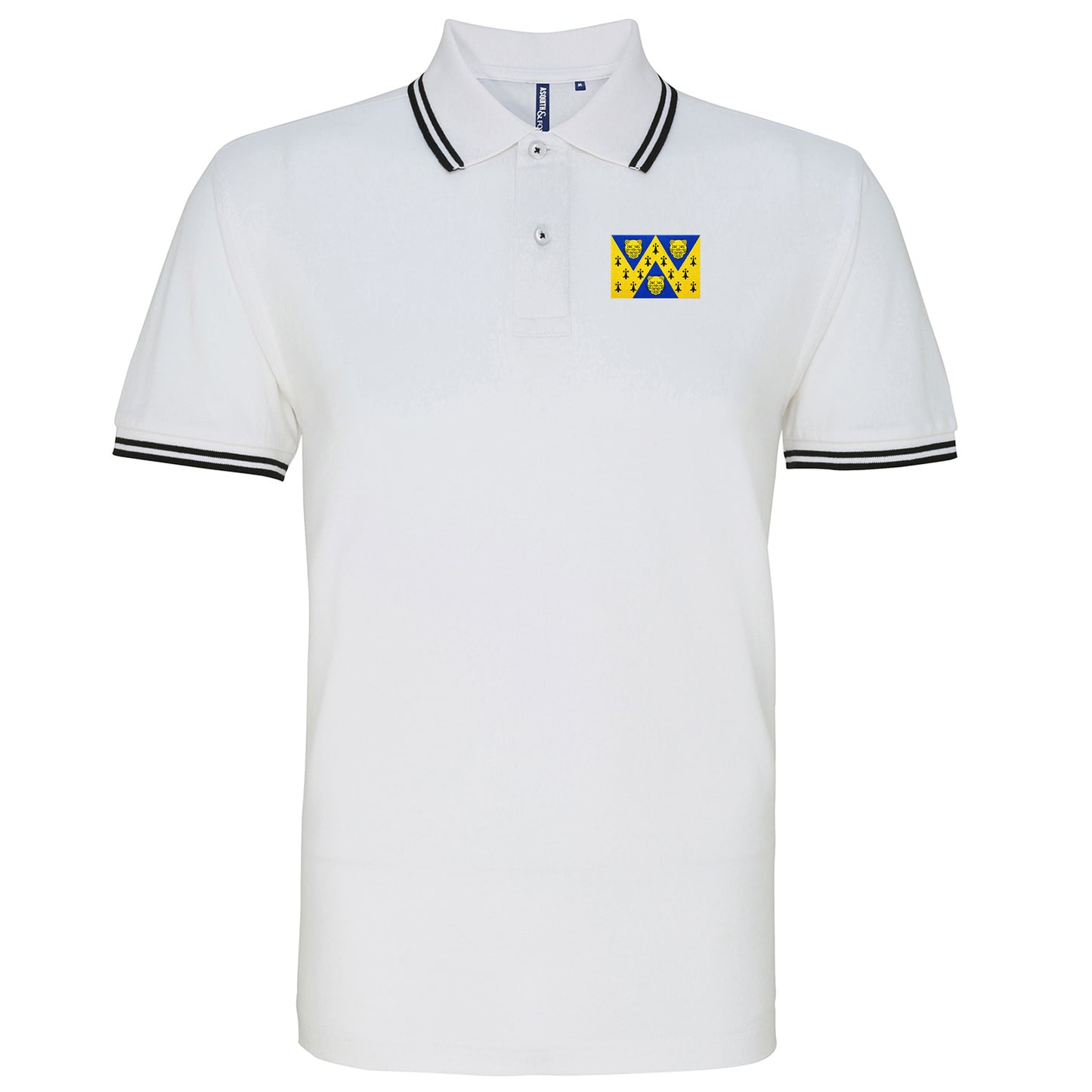 Flag of Shropshire Tipped Polo Shirt