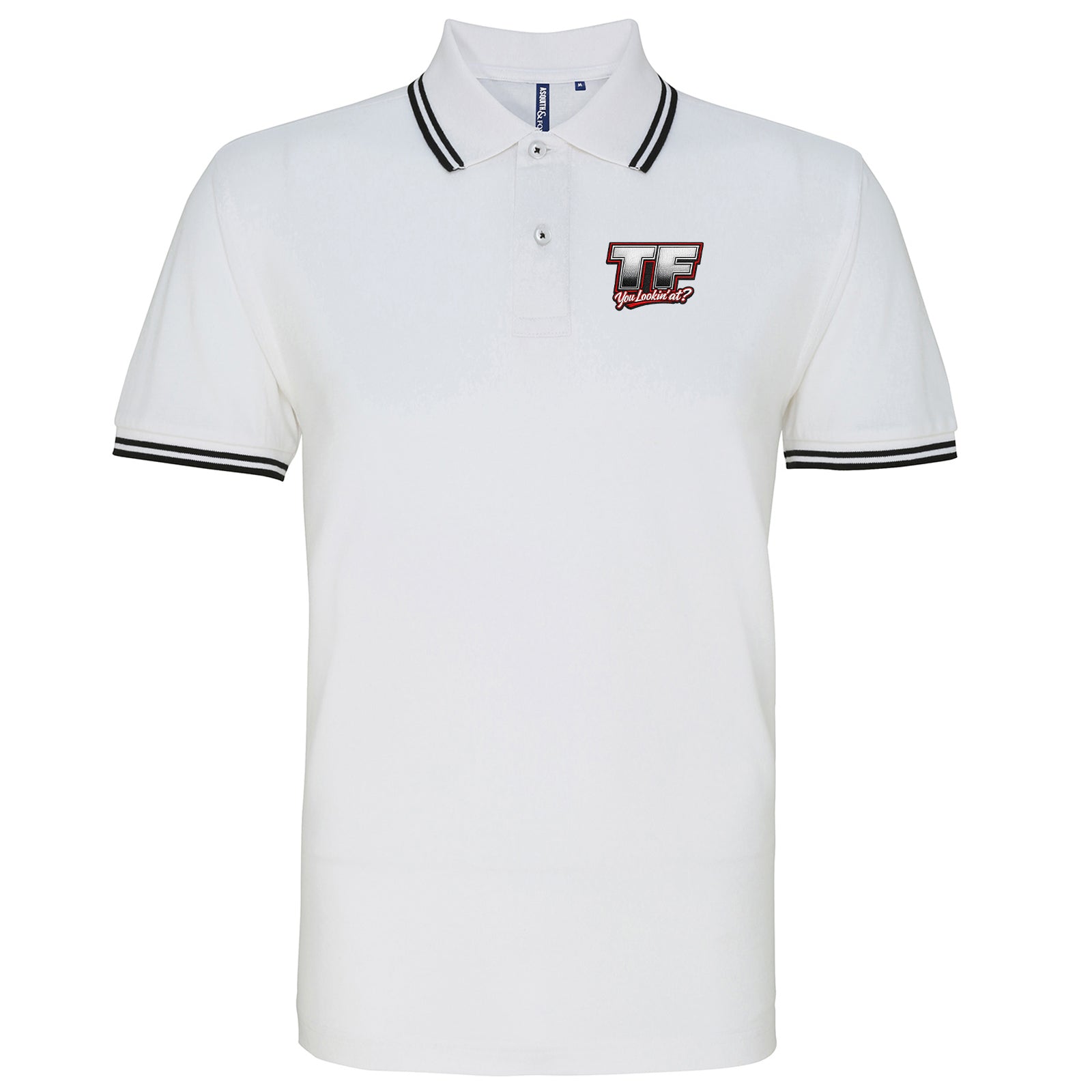 TF You Lookin’ at Tipped Polo Shirt 
