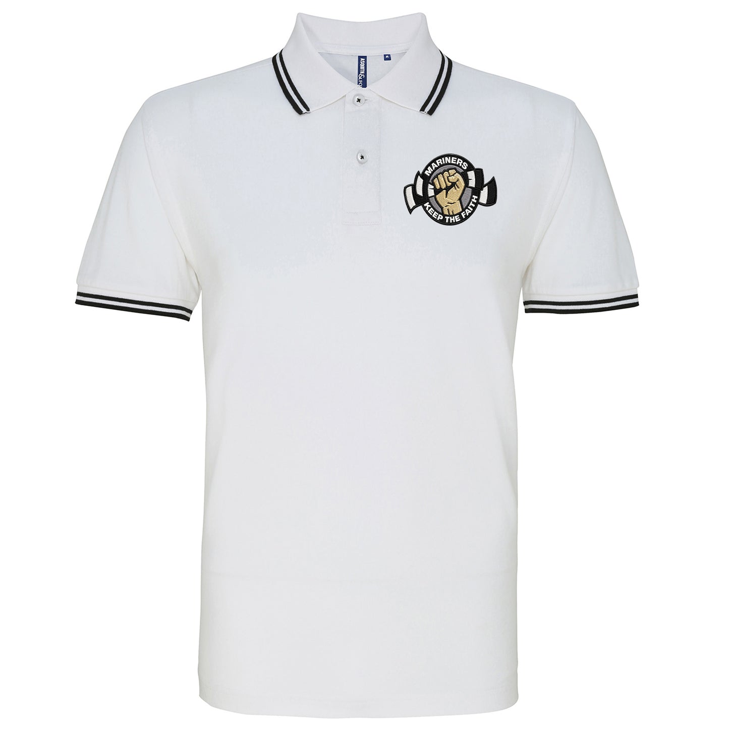 Grimsby Town Football Tipped Polo Shirt 