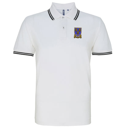 Retro Shrewsbury 1993 Embroidered Tipped Polo Shirt