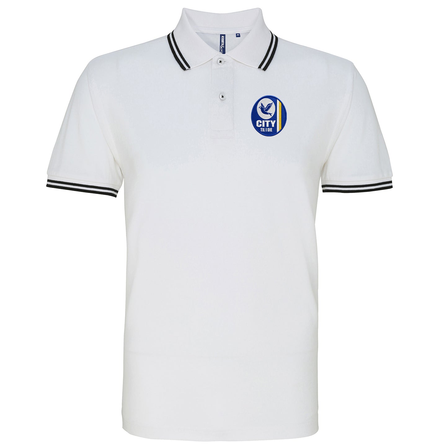 Cardiff City Til I Die Tipped Polo Shirt