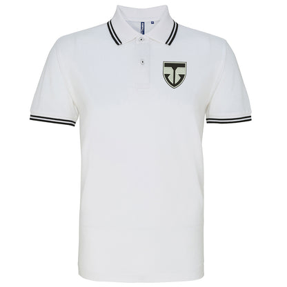 Retro Ayr United Embroidered Tipped Polo Shirt