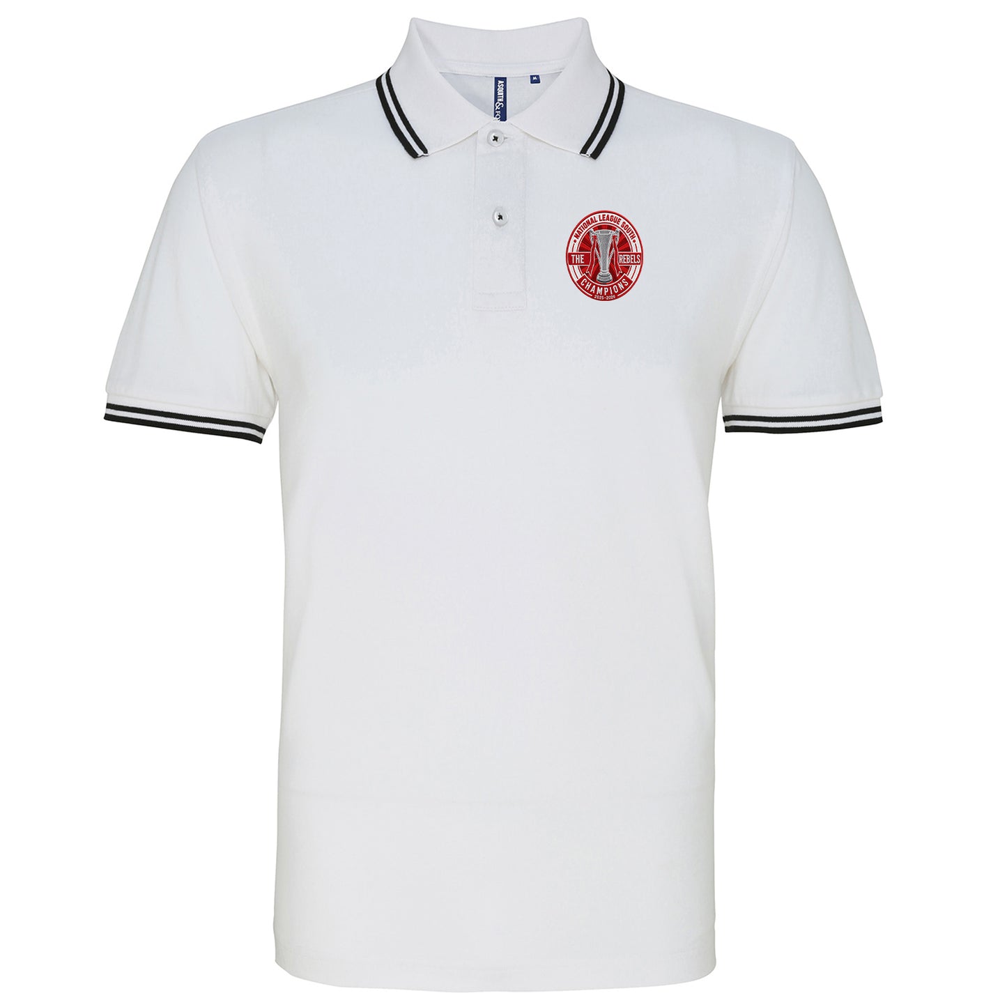 Worthing National League South Champions 2026 Tipped Polo Shirt