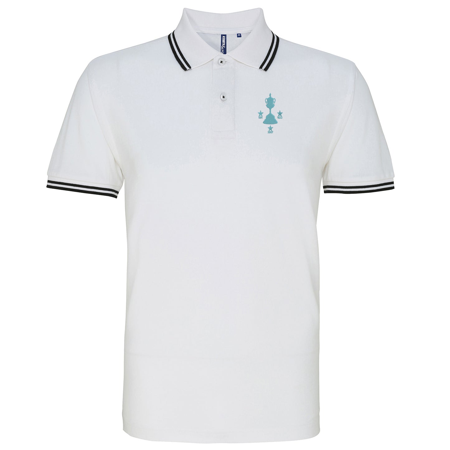 Sky Blues Senior Cup Winners Tipped Polo Shirt