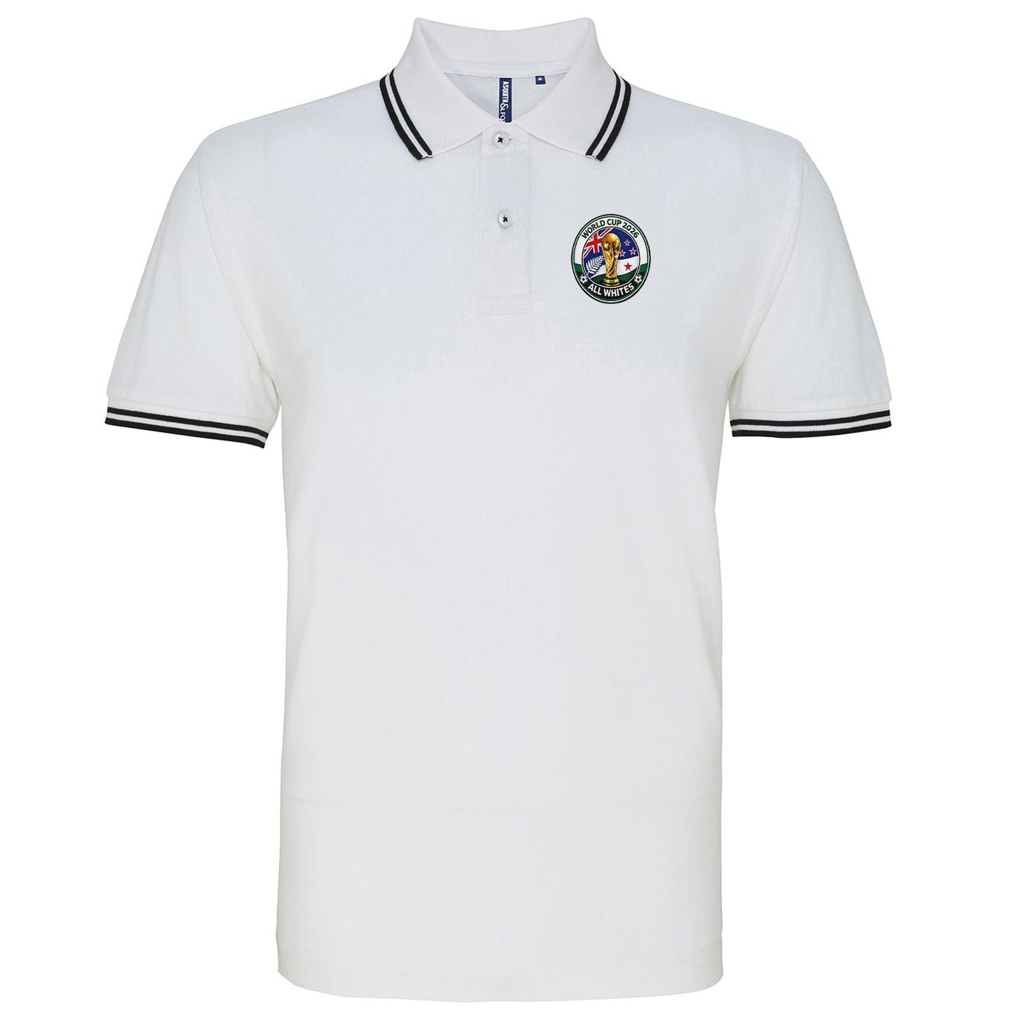 New Zealand World Cup 2026 Tipped Polo Shirt