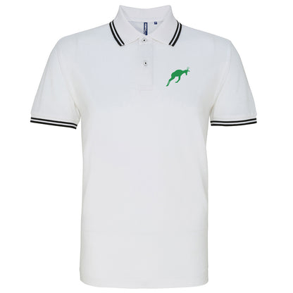 Retro South Africa Rugby 1906 Embroidered Tipped Polo Shirt