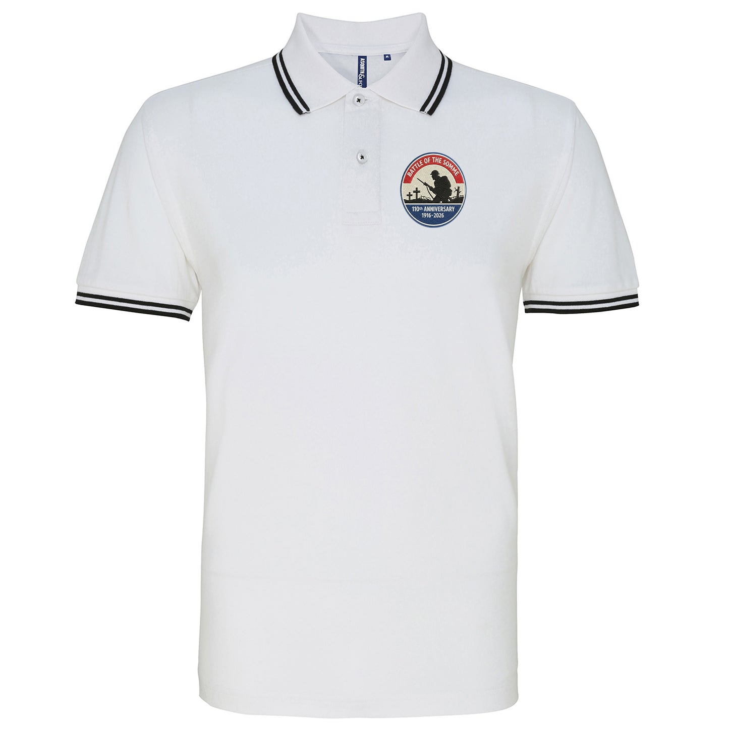 Battle of The Somme 110th Anniversary Tipped Polo Shirt